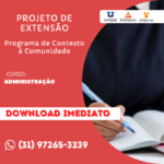 PROJETO DE EXTENSÃO - ADMINISTRAÇÃO