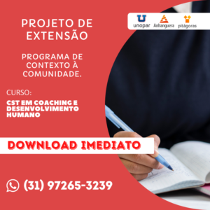 PROJETO DE EXTENSÃO - CST EM COACHING E DESENVOLVIMENTO HUMANO