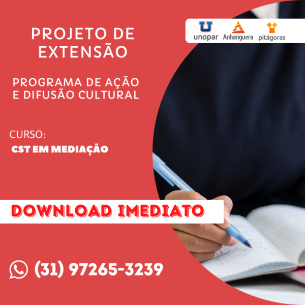 Projeto de Extensão CST EM MEDIAÇÃO Faculdade Unopar, Pitágoras e