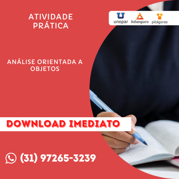 ATIVIDADE PRÁTICA - ANÁLISE ORIENTADA A OBJETOS